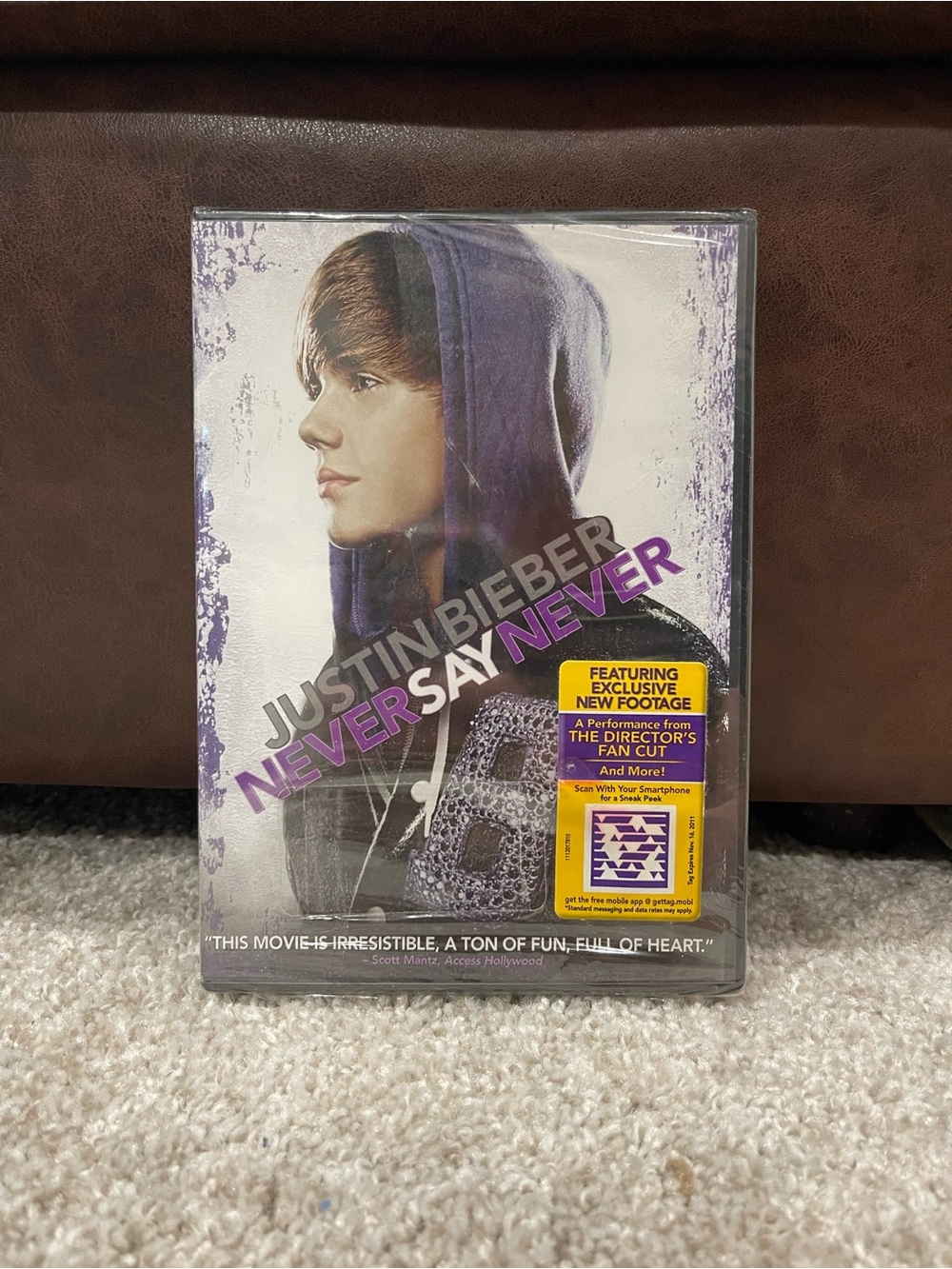 Justin Bieber Never Say Never DVD - UNOPENED